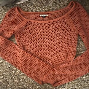 american eagle crochet top